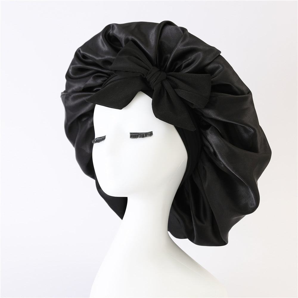 SilkGuard™ Satin Sleep Bonnet – Protect Your Curls Overnight - FastShopperz