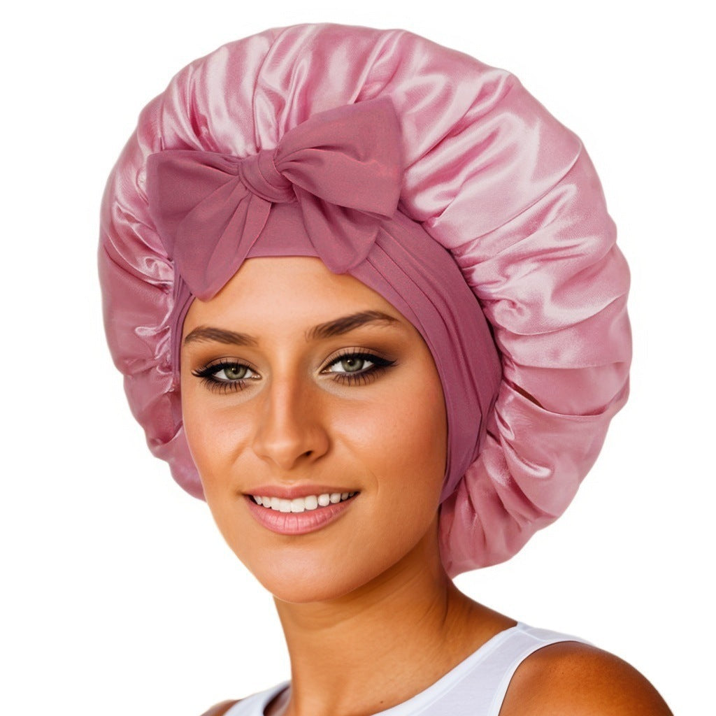 SilkGuard™ Satin Sleep Bonnet – Protect Your Curls Overnight - FastShopperz